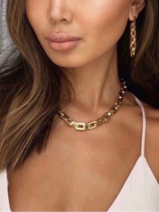 Eddie Borgo Jewelry - Eddie Borgo 12k Gold plated Link necklace set